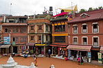 Nepál - Náměstí v Boudha