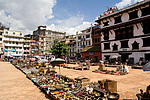 Nepál, Káthmándú, trh na Basantapuru