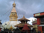 Nepál, Káthmándú, Swayambhunath opičí chrám