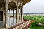 Indie - Pohled z pevnosti v Agře (Agra Fort)