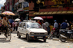 Suzuki Maruti 800 taxi v Káthmándú v Nepálu