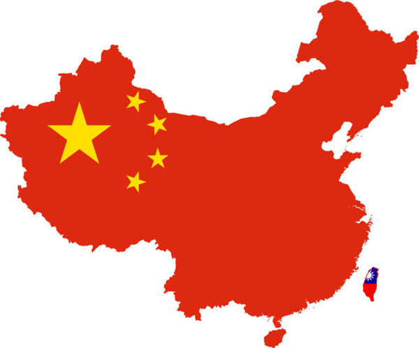 Čína mapa
